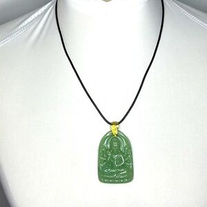 JADE stone indian 925‎ and leather​​​